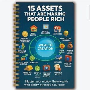 🥳 2 for $15 🥳 Wealth Creation Notebook ‘15 Assets That Are Making People Rich’